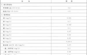 生活飲用水衛(wèi)生標(biāo)準(zhǔn)(GB5749-2006)